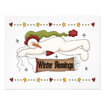Winter-Segen-T-Shirts und Geschenke Personalisierte Einladungen