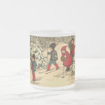 Winter-Skifahren Kaffee Tasse