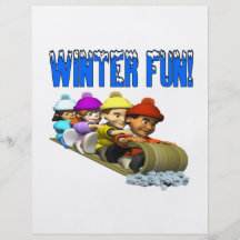 Winter-Spaß 2 Personalisierte Flyer