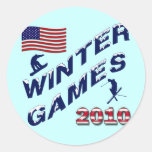 WINTER-SPIELE 2010 RUNDER AUFKLEBER