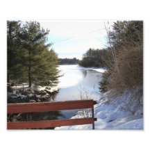 Winter-Szene Foto Druck