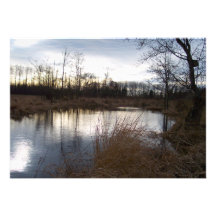 Winter-Teich Einladung