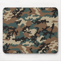 Winter-Verdant Camouflage Mousepad