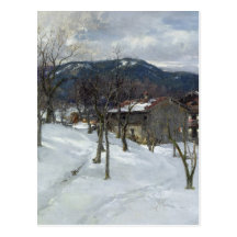 Winterlandschaft nahe Kutterling, 1899 Postkarten