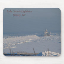 Winterleuchtturm, der Ontariosee LighthouseOsweg… Mousepad
