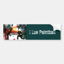 WinterPaintball im Holz Autosticker