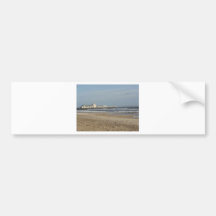 Wintertag auf Bournemouth-Strand Autosticker