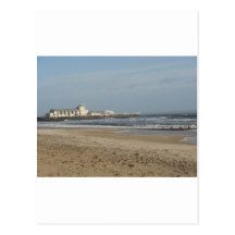 Wintertag auf Bournemouth-Strand Postkarte