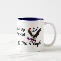 Wir die Leute wachen Amerika-Freiheits-Kaffeetasse
