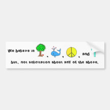 Wir glauben an… aber kein solicitatation! autoaufkleber