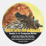 Wir haben Mitteilungsschablone bewegt Sticker