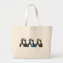 Wir hören, wir sprechen, wir sehen Sachen Tasche