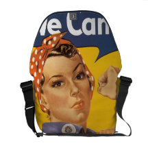 Wir können es tun Vintages WW2 Kurier Taschen