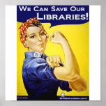 Wir können unser Bibliotheken Plakat retten
