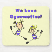 Wir Liebe-Gymnastik-T-Shirts und Geschenke Mousepad