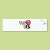 Wir Liebe US:: bei Gelegenheit von US-Unabhängigke autoaufkleber