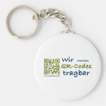 wir machen qr-codes tragbar schlüsselanhänger