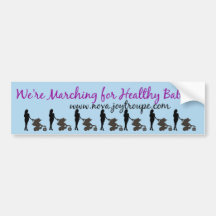 Wir marschieren für gesunde Babys! Autosticker