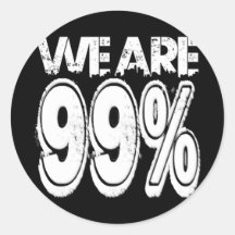 Wir sind 99% besetzen aufkleber