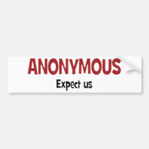 Wir sind anonym auto sticker