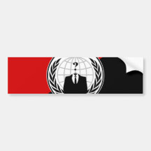 Wir sind anonyme Anarchisten-Flagge Auto Sticker