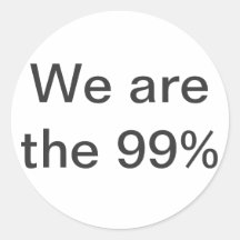 Wir sind der 99% Aufkleber