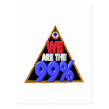 Wir sind der 99% Occupy Wall Streetprotest Postkarte