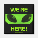 Wir sind hier! Magnet Kühlschrankmagnete