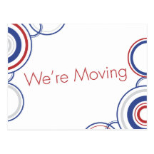 Wir sind - Rot u. Blau beweglich Postkarte