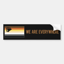 Wir sind überall Aufkleber (Bär) Autosticker