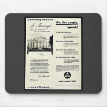 Wir, welche die Leute sprechen Mousepads