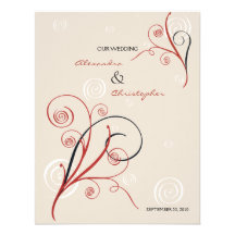 Wirbels-elegante Hochzeits-Mitteilung Ankündigung