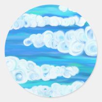 Wirble Wolken aufkleber