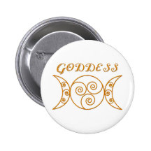 Wirbles dreifaches Göttin-Symbol Buttons
