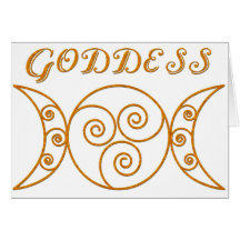 Wirbles dreifaches Göttin-Symbol Karten