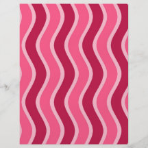Wirbles Rosa Striped Bedruckte Flyer