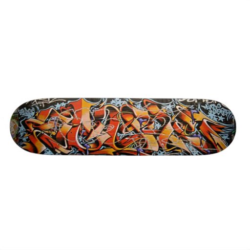 Wirkliche abstrakte Graffiti-Kunst-Skate-Brett-Pla Personalisiertes Skateboarddeck