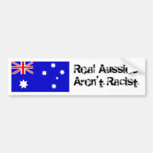 Wirkliche Australier sind nicht rassistisch Auto Sticker