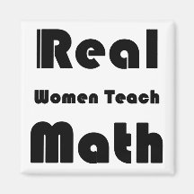 Wirkliche Frauen unterrichten Mathe Kühlschrankmagnet