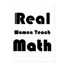 Wirkliche Frauen unterrichten Mathe Postkarte