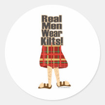 Wirkliche HerrenbekleidungKilts Runder Sticker