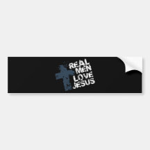 Wirkliche Mann-Liebe Jesus Auto Sticker