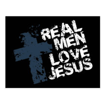 Wirkliche Mann-Liebe Jesus Postkarten