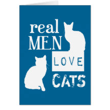 Wirkliche Mann-Liebe-Katzen (verfügbar in allen Fa Karte