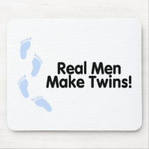 Wirkliche Männer machen Zwillinge (Jungen) Mousepads