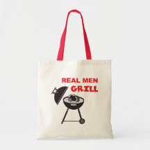 Wirklicher Mann-Grill Einkaufstaschen