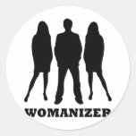 wirklicher Mann - Männer - Womanizer Runder Aufkleber