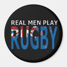 Wirkliches Mann-Spiel-Rugby Neuseeland Kühlschrankmagnet