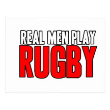 Wirkliches Mann-Spiel-Rugby Postkarte