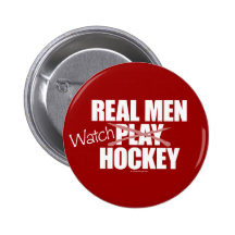 Wirkliches Mann-Uhr-Hockey Button